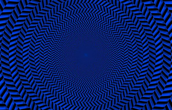 Blue, round, pattern