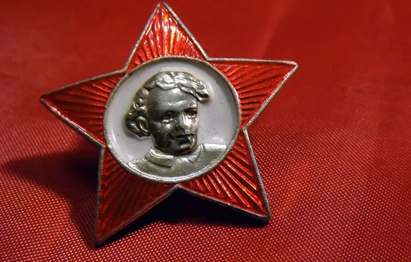 USSR, BACKGROUND, STAR, RED, PORTRAIT, ICON, LENIN, OKTYABRENOK