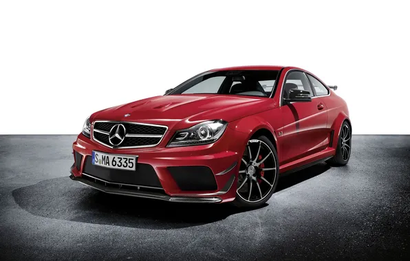 Picture red, Mercedes-Benz, C-Class