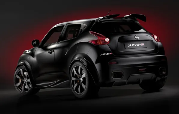 Picture black, tuning, Nissan, twilight, rear view, tuning, crossover, Juke R