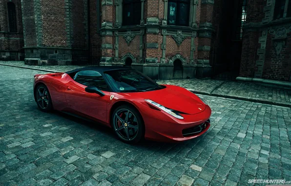 The city, street, Ferrari, ferrari 458 Italia
