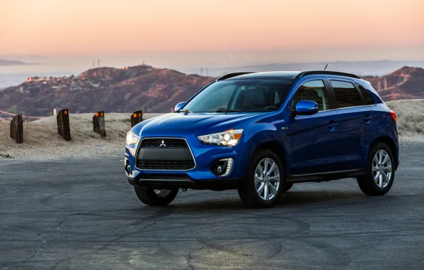 Photo, Blue, Mitsubishi, Car, 2015, Metallic, 2.4L, Sport GT