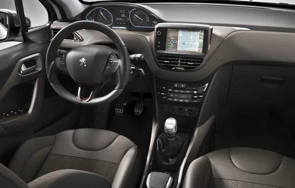 2008, the wheel, Peugeot, salon, dashboard
