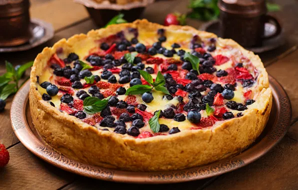 Picture berries, cakes, Pie
