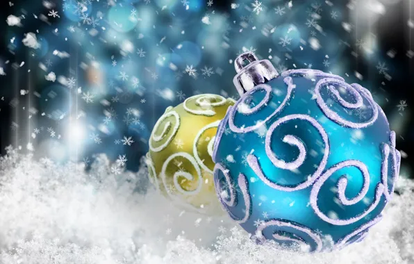 Decoration, holiday, balls, new year, Christmas