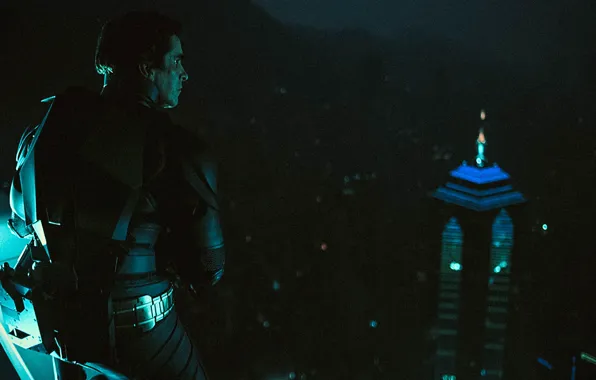 City, batman, the dark knight, night, movie, christian bale