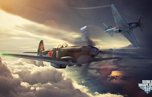 The plane, propeller, aviation, air, MMO, Wargaming.net, World of Warplanes, WoWp