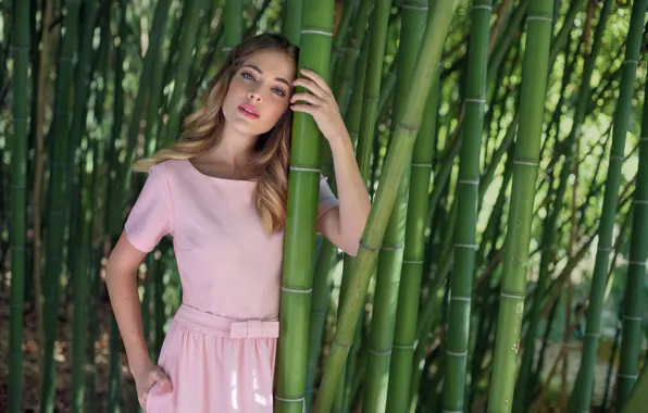 Look, girl, pose, dress, Joanna Kust., Celia