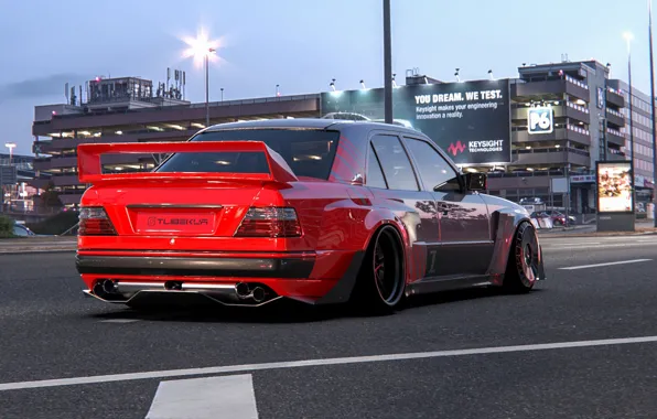 Picture car, machine, auto, Mercedes, car, render, w124, Transport & Vehicles
