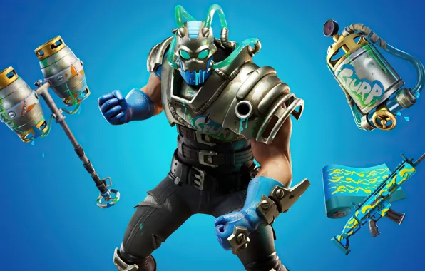 Weapons, armor, helmet, armor, character, Fortnite