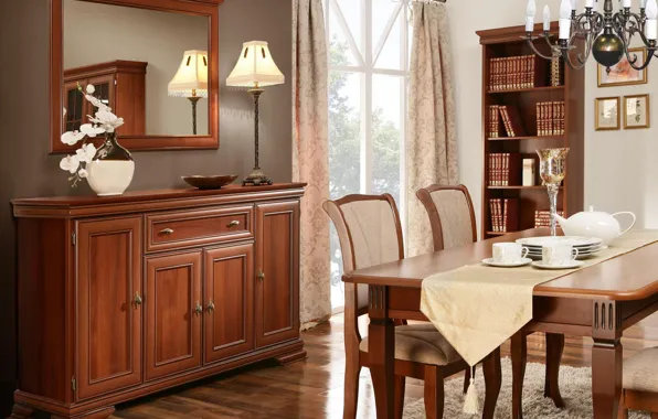 Picture room, interior, dining room