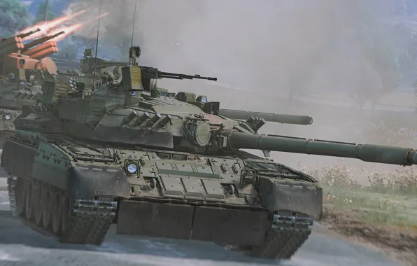 Picture Russia, Shot, Tanks, Game, War Thunder, Gaijin Entertainment, APU, T-80U