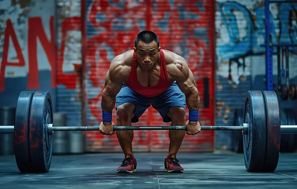 Male, Rod, Digital art, Muscle, Powerlifting, A healthy lifestyle, AI art, The Art of Artificial …