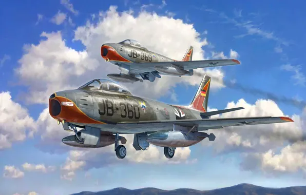 Germany, fighter, The Bundeswehr, Gianluca Capaldo, F-86E Sabre