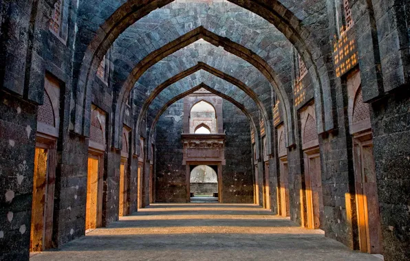 Picture castle, India, ruins, Madhya Pradesh, Mandu
