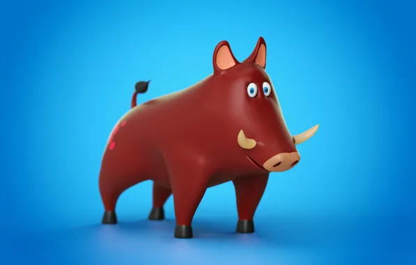 Cinema 4d, toy, animal, pig