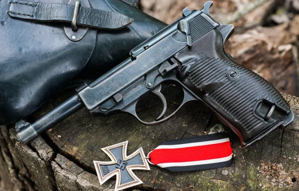 Picture holster, Iron cross, AC41, Walther P38