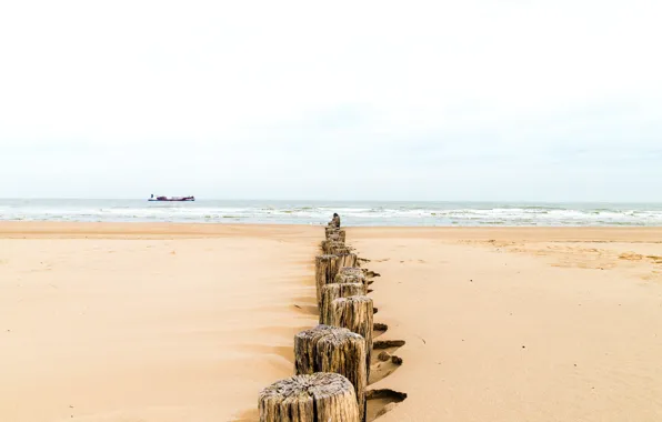 Picture sea, shore, ship