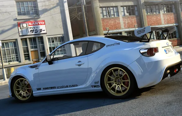 Subaru, Japan, art, BRZ, dangeruss, 2‑DV. coupe, rear-wheel drive, introduced