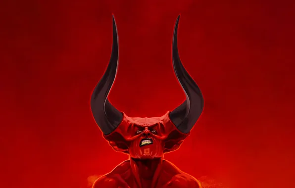 Download Red Devil Face Wallpaper