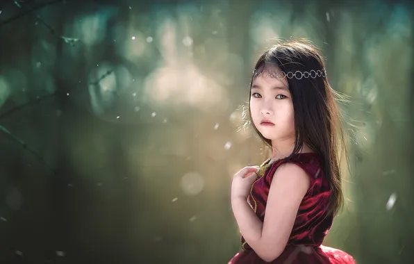 Look, portrait, girl