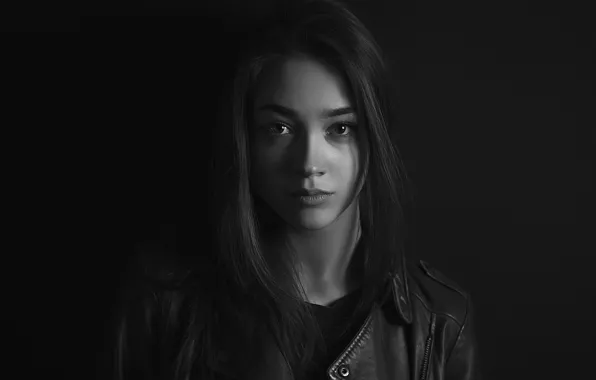 Picture portrait, sponge, monochrome, Ruslan Neuss