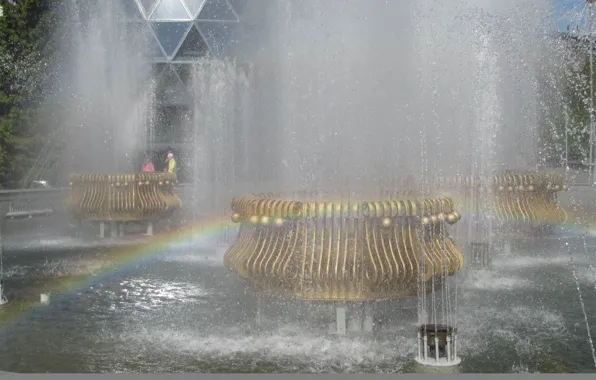 Squirt, rainbow, fountain