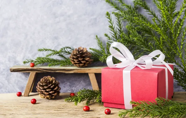Holiday, gift, new year, spruce, bumps