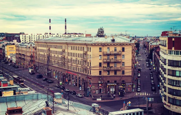 Home, Peter, Street, Roof, Saint Petersburg, Building, Russia, SPb