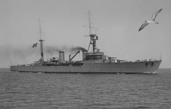 France, cruiser, heavy, onethousandninehundredthirtytwo, Tourville