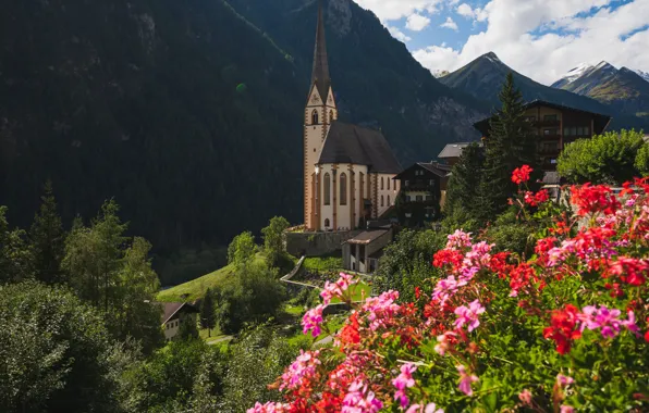 Mountains, Austria, Church, Carinthia, Holy blood