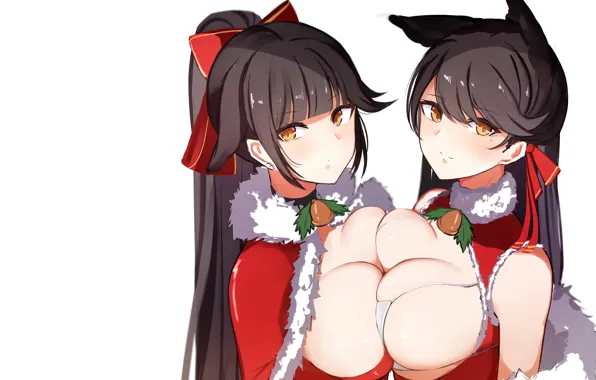 Girl, sexy, bra, cleavage, long hair, boobs, anime, beautiful