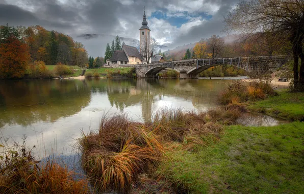 Slovenia, Bohinj Lake, The Church of STS. John The Baptist
