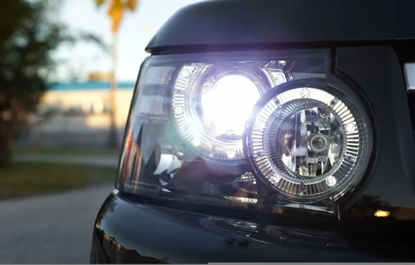 Headlight, optics, Rover, Range