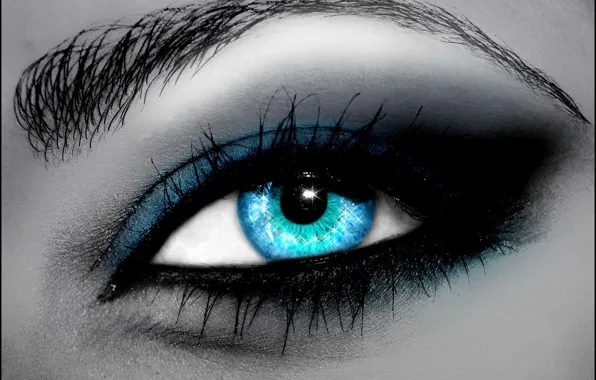 Picture eyes, blue, fotozhaba