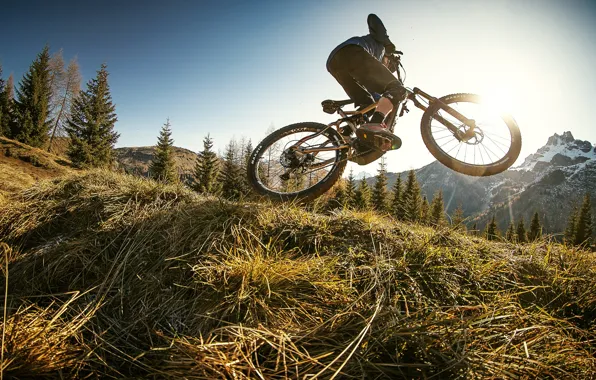 Picture Mountains, Grass, Guy, Bike, Superiore LTD, E-Bikes, E-bike, Malaguti Bicycles