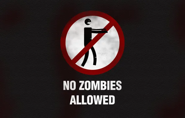Picture zombies, typography, minimalism, text, black background, humor, Sign, simple background