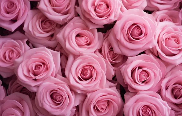 Flower, flowers, rose, roses, bouquet, pink, buds, a lot