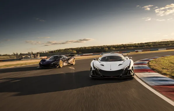 Track, Hypercar, Two cars, Apollo IE