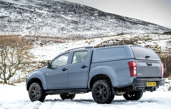 Pickup, 2018, Isuzu, Huntsman, D-Max, UK version, left side