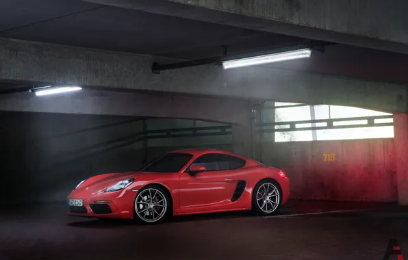 Red, Auto, Porsche, Machine, Cayman S, Transport & Vehicles, by Kanishk Rathore, Kanishk Rathore