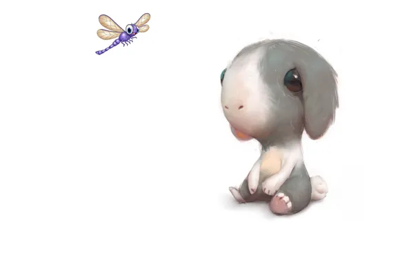 Wallpaper art, children's, Tyson Murphy, Bunny 2 for mobile and desktop ...