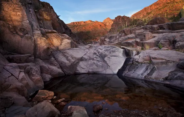 Rocks, canyon, AZ, gorge, Arizona, Tonto National Forest, Hieroglyphic Canyon Trail