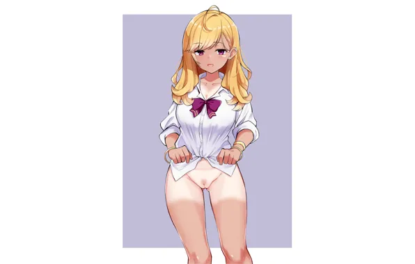 Girl, sexy, cleavage, long hair, pussy, boobs, anime, beautiful