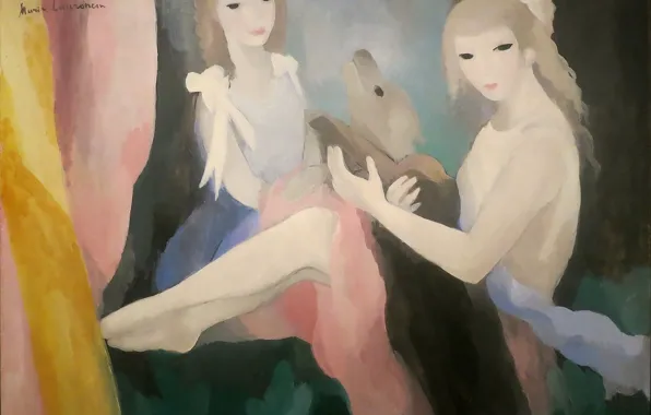 Picture Modern, Marie Laurencin, Girls with dog