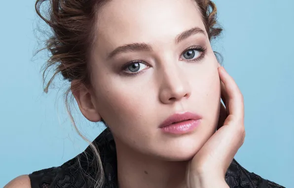 Picture eyes, look, girl, face, portrait, beautiful, Jennifer Lawrence
