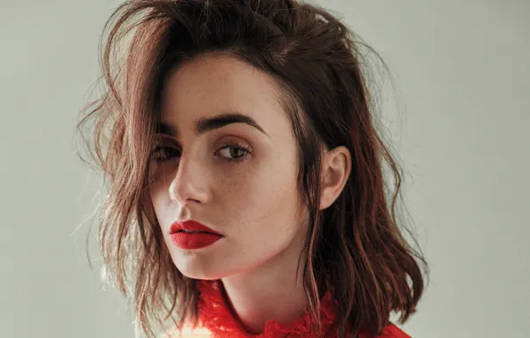 Portrait, actress, Lily Collins