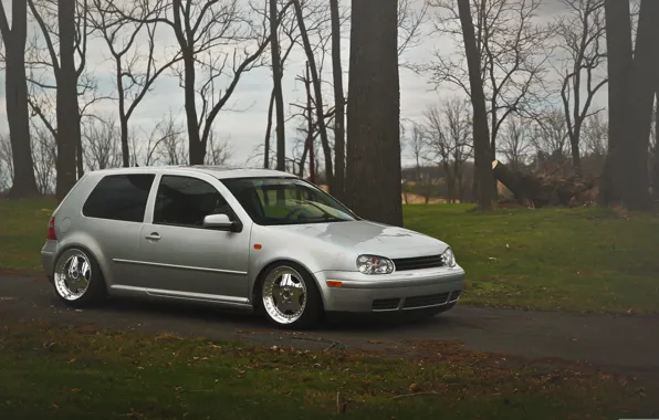 Grey, volkswagen, Golf, golf, Volkswagen, MK4