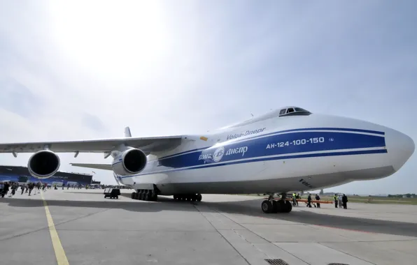 The sky, Airport, the plane, Sky, aircraft, Soviet, An-124, Ruslan