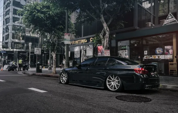 Bmw, black, f10, 5series